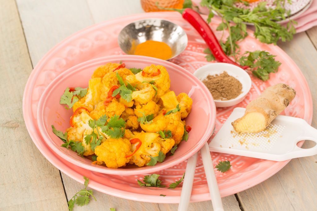 Indian-spiced cauliflower