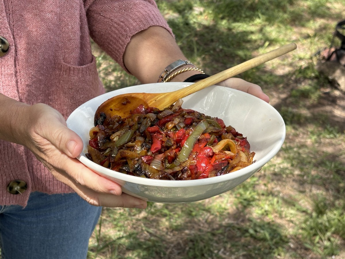 Pimientos asados a la brasas