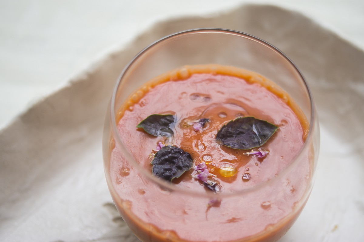 Rico gazpacho negro