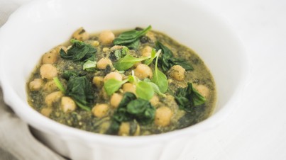 Garbanzos con espinacas exprés