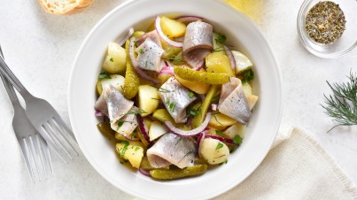 Herring and potato salad